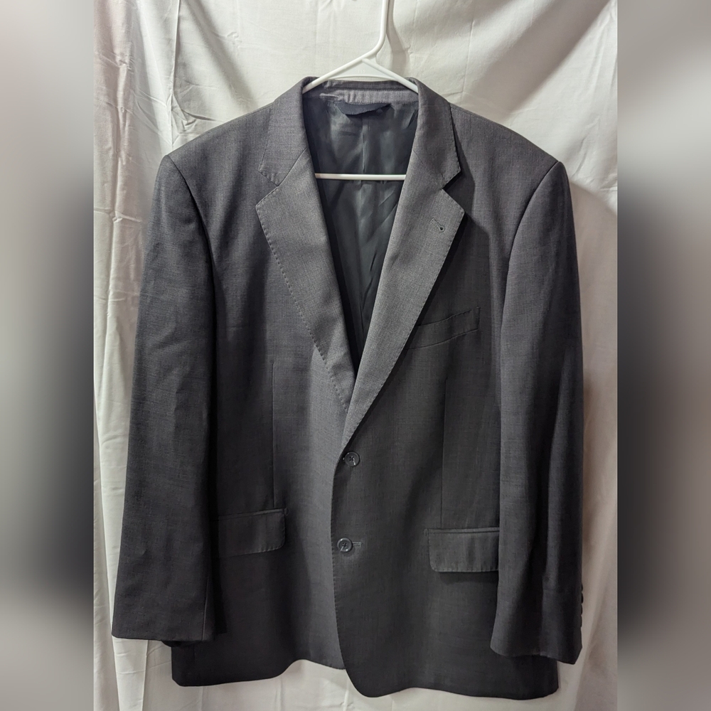 Baroni Super 150s Men's Medium Grey Sports Suit Jacket 46R Drop‎ 6 100% Wool
